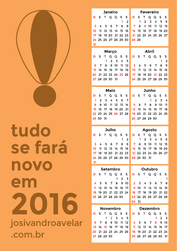 calendário 2016 10