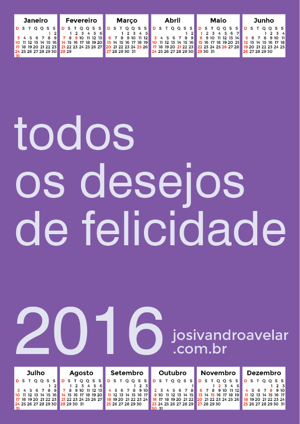 calendário 2016 18