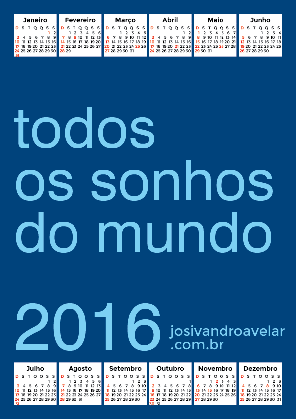 calendário 2016 22