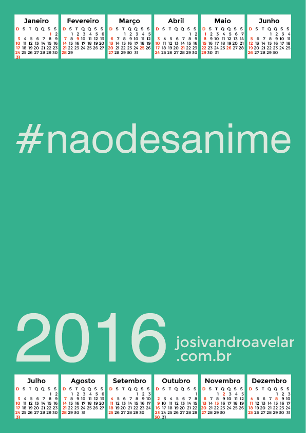 calendário 2016 30