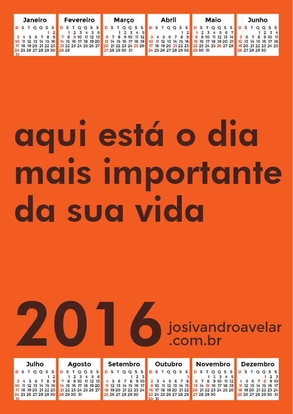 calendário 2016 36