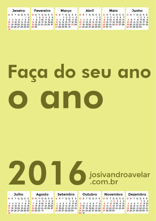 calendário 2016 45