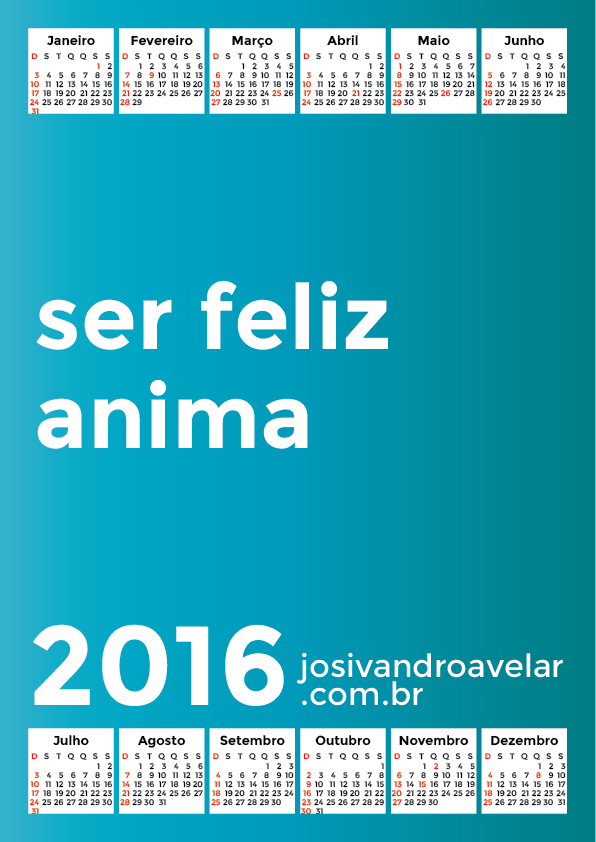 calendário 2016 51