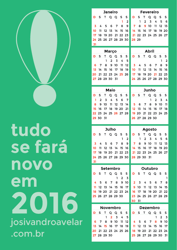 calendário 2016 9