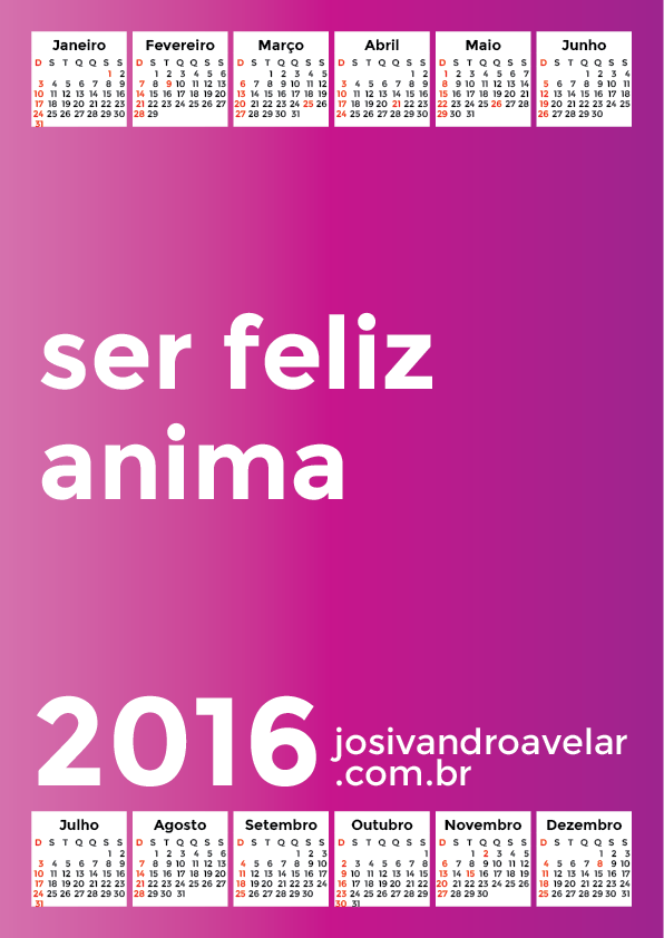 calendário 2016 53