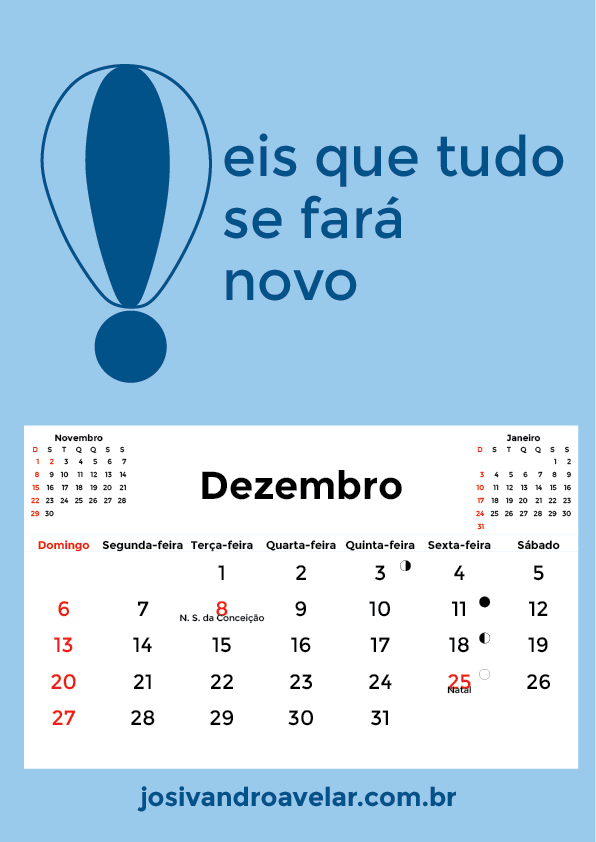 calendário dezembro 2015