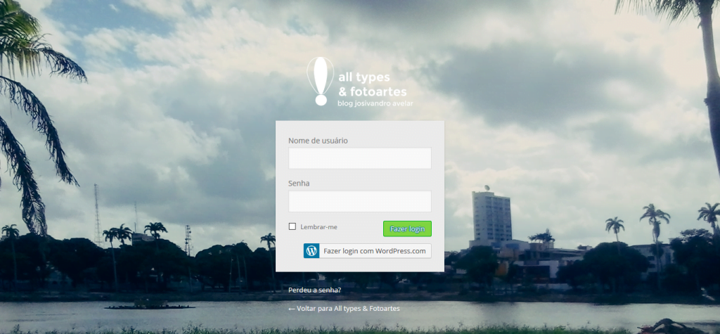 All types & Fotoartes- tela de login- janeiro de 2016