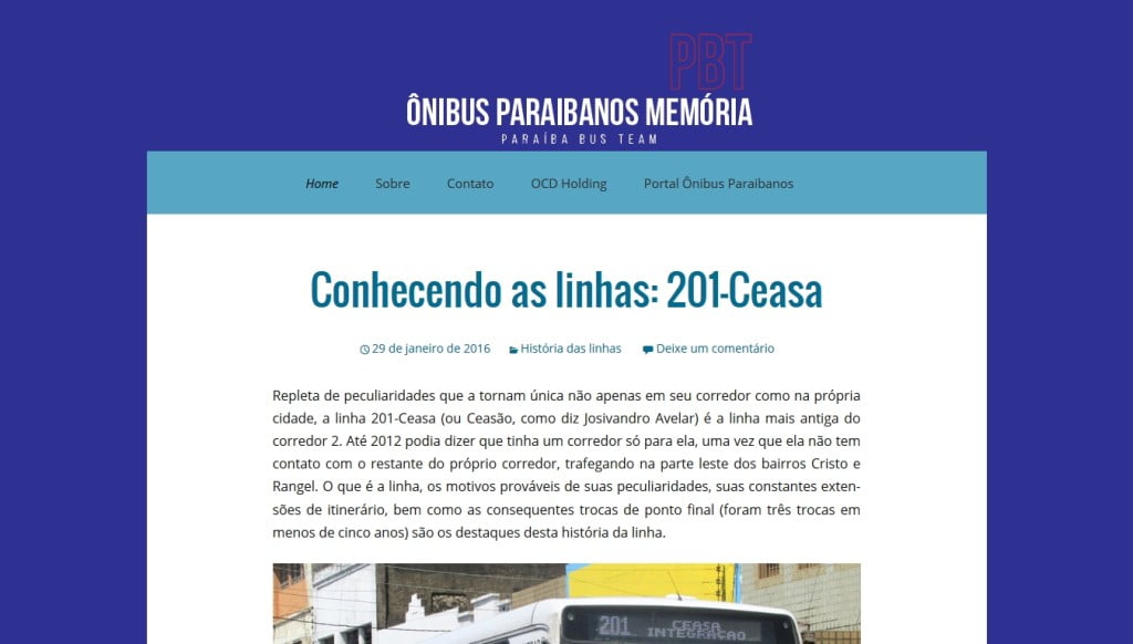 Ônibus Paraibanos Memória- Novo Visual- Março de 2016