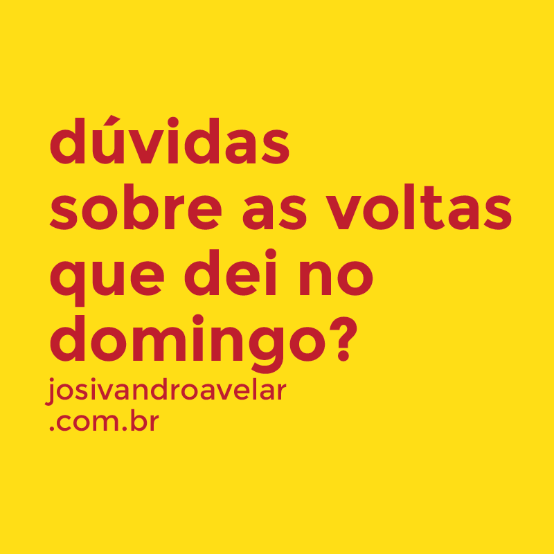 dúvidas sobre as voltas