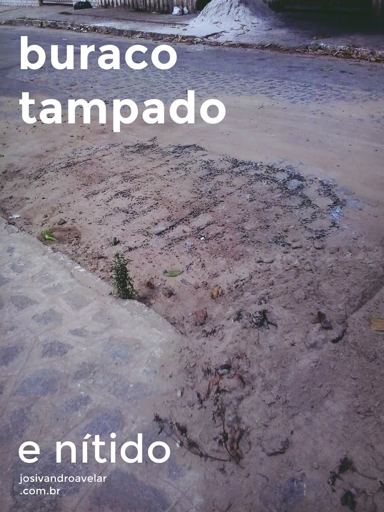 buraco tampado e nítido