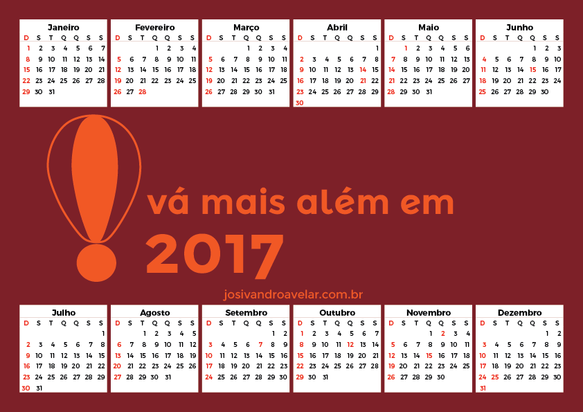 calendário 2017 26