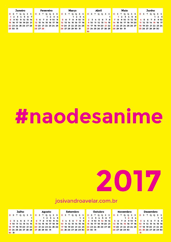 calendário 2017 30