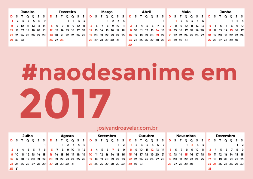 calendário 2017 40