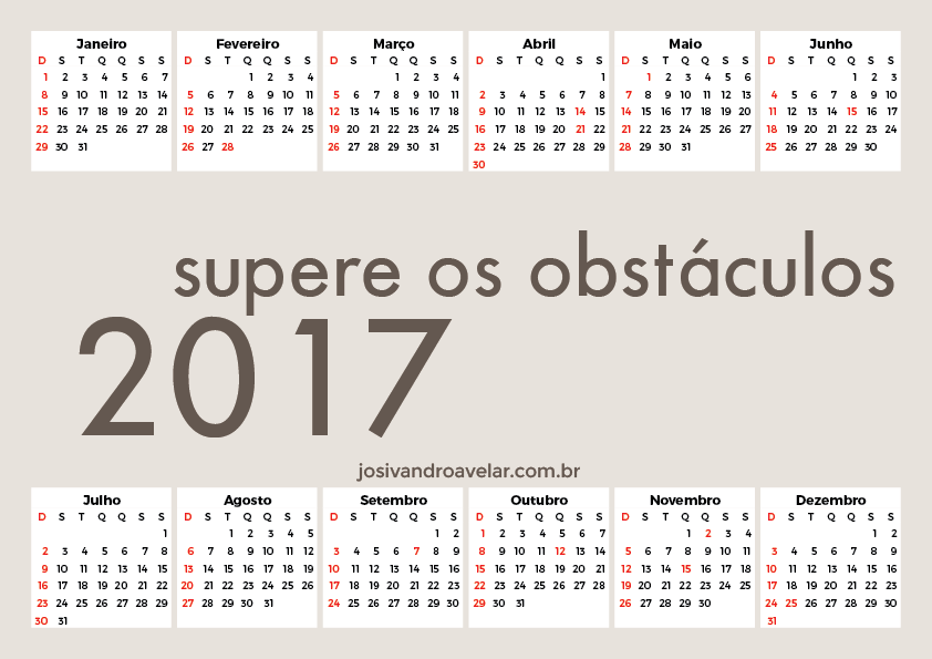 calendário 2017 53