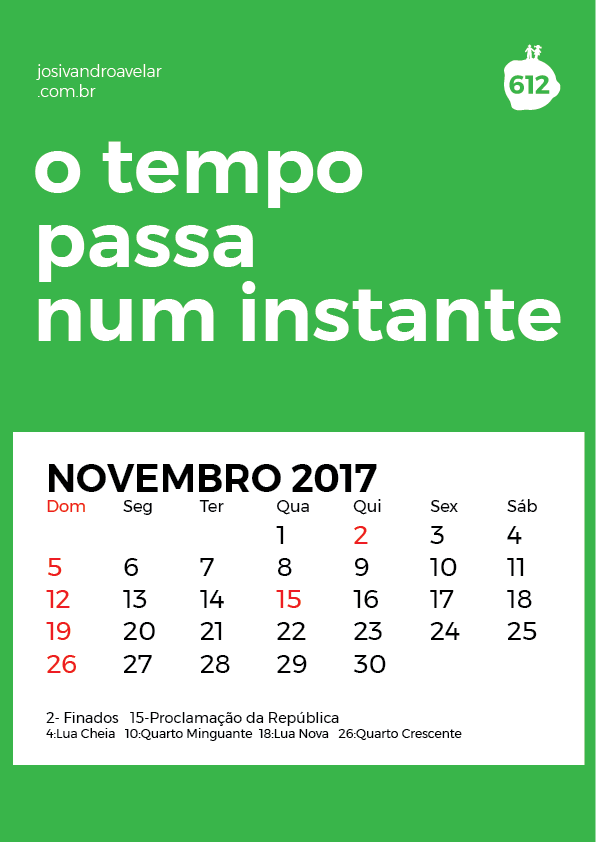 calendário novembro 2017