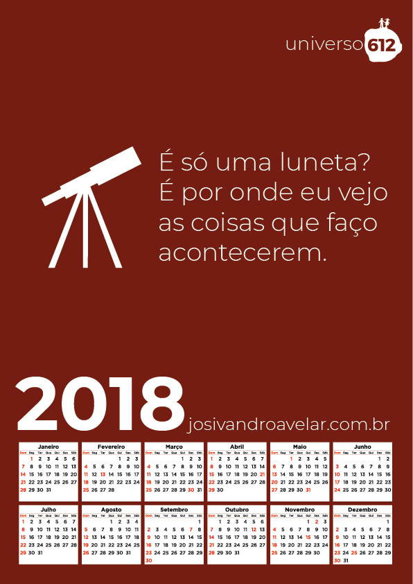 calendário 2018 10