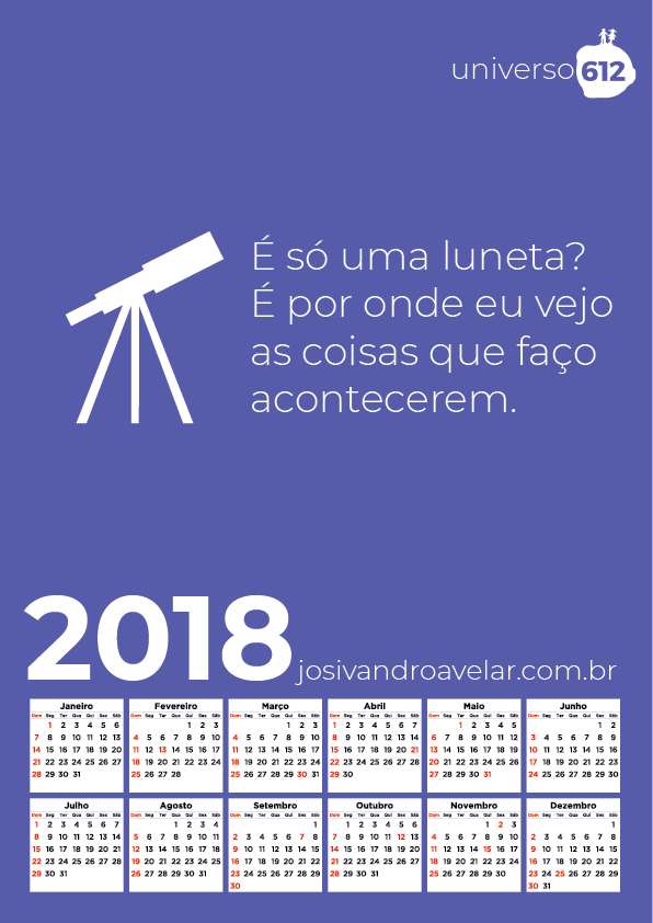 calendário 2018 7