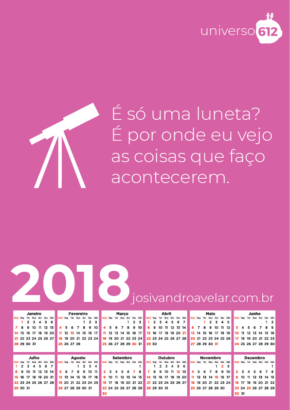 calendário 2018 8