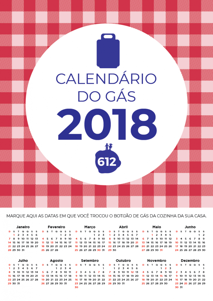 calendário do gás 2018 1