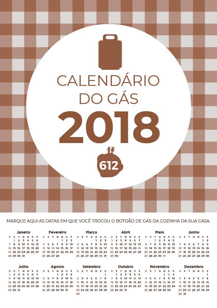 calendário do gás 2018 colorido 2