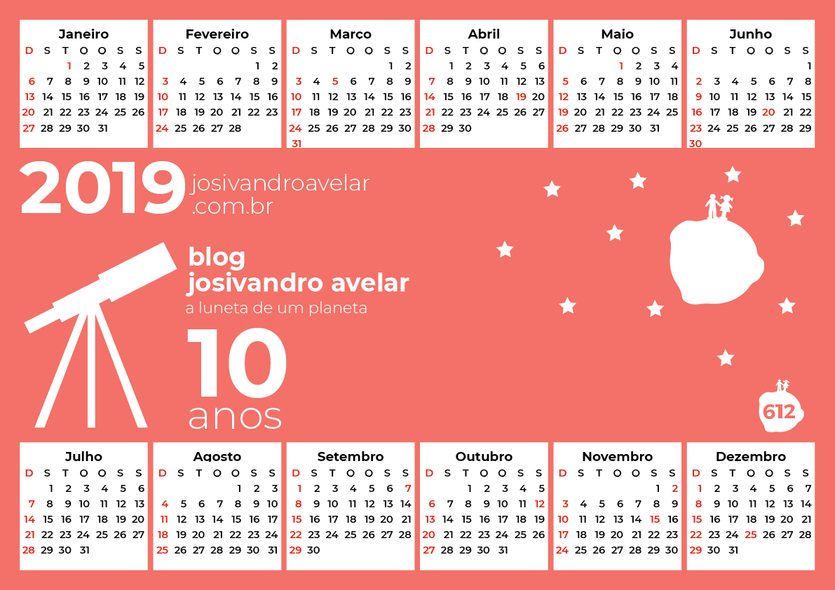 calendário 2019 12