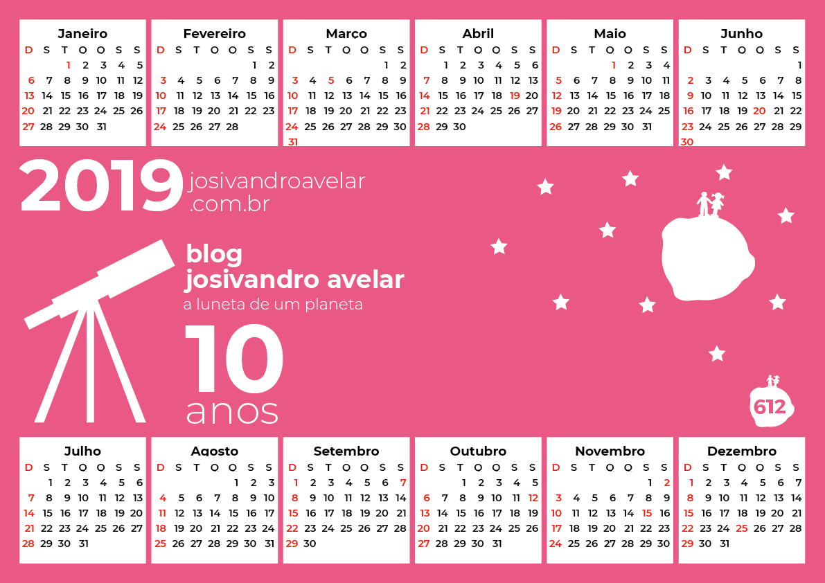 calendário 2019 15