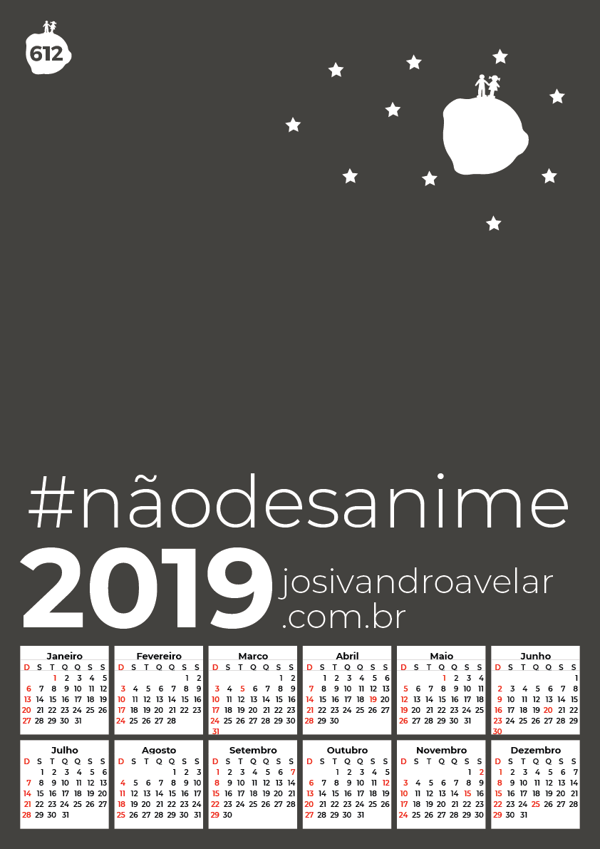 calendário 2019 19