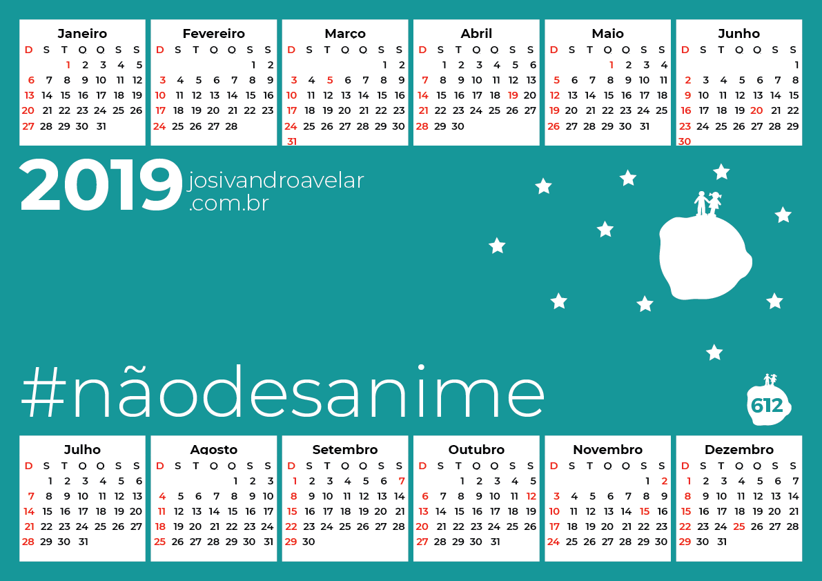 calendário 2019 23