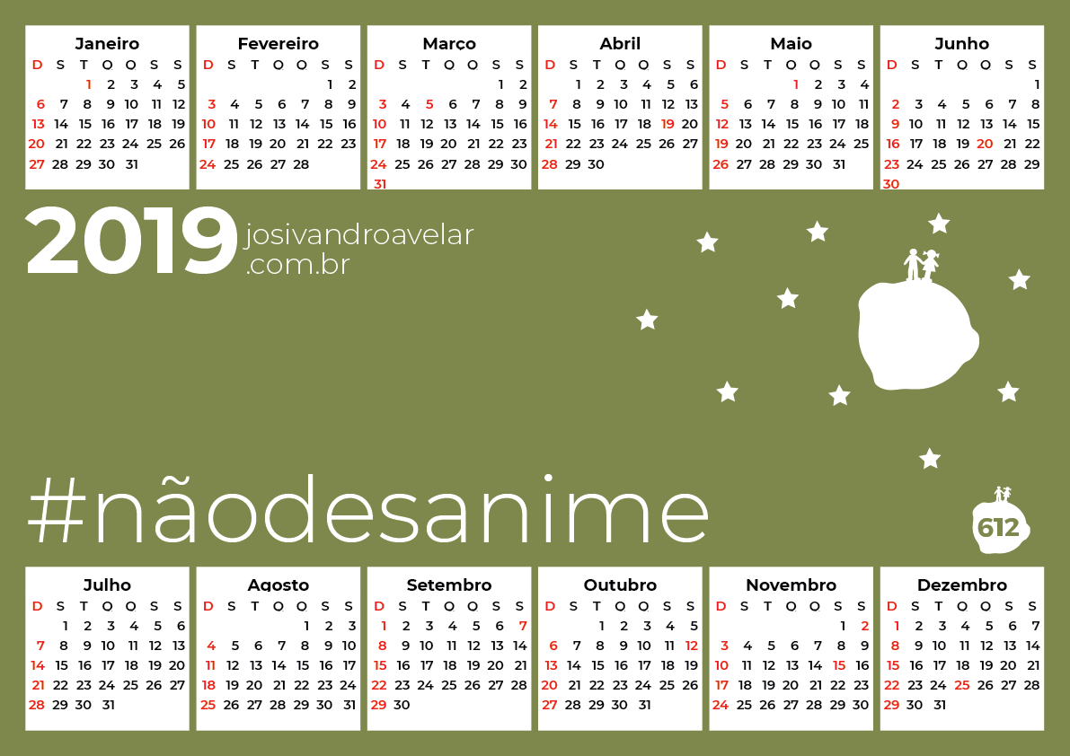 calendário 2019 24