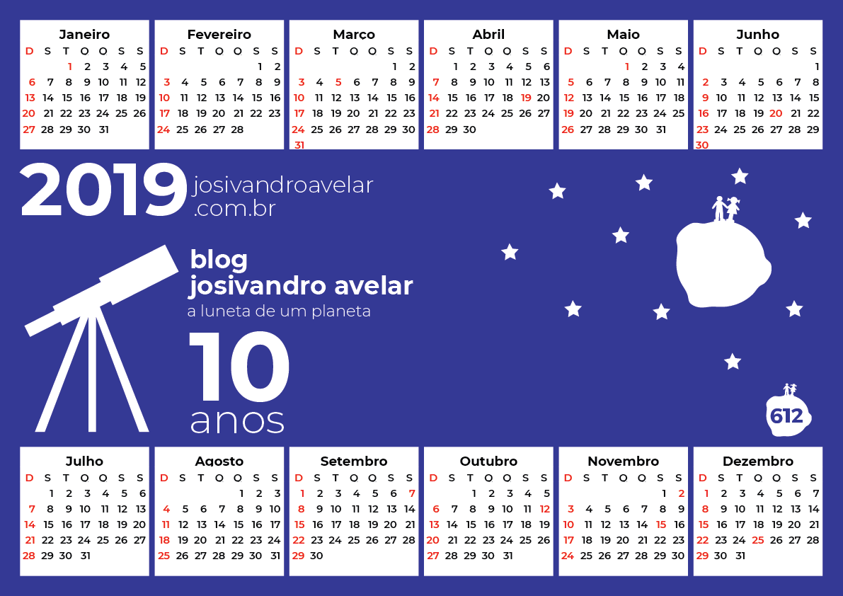 calendário 2019 4