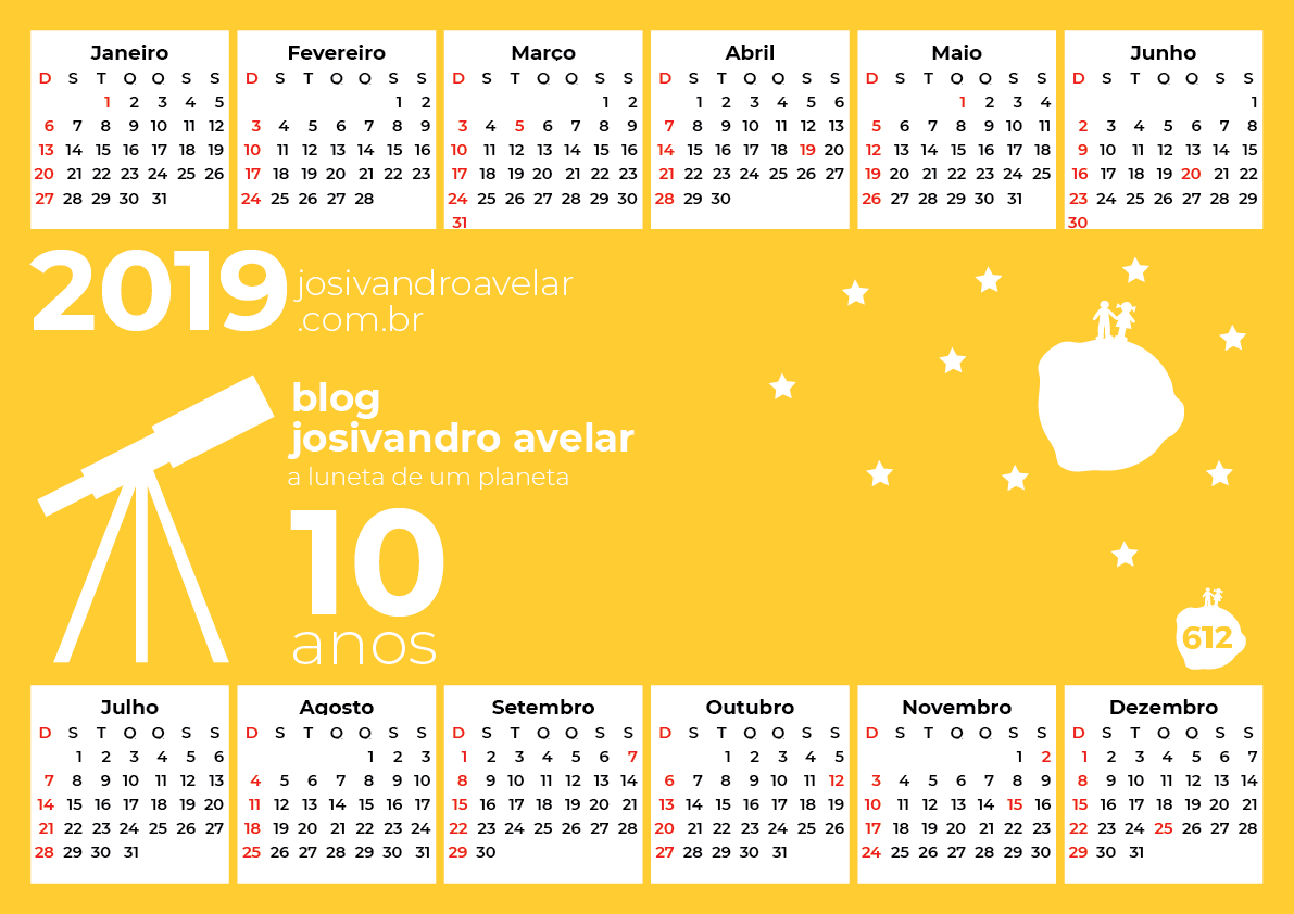 CALENDÁRIO ALL TYPES & FOTOARTES 2019 HORIZONTAL 2 calendário 2019 5