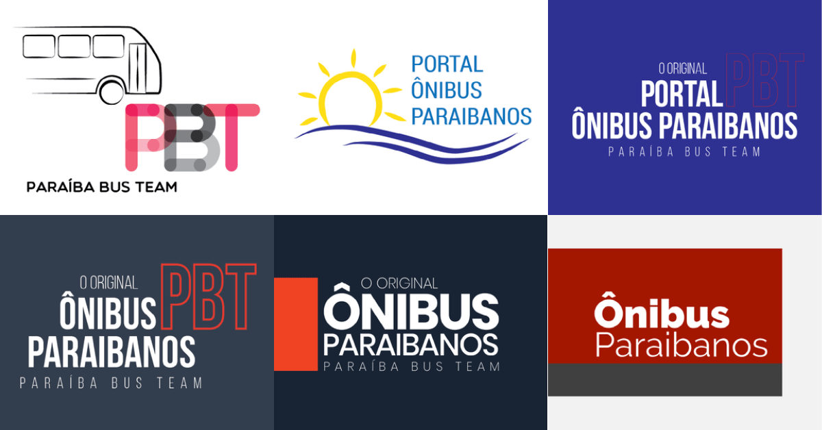 Novo Ônibus Paraibanos entregue com sucesso 2 Todas as marcas que fiz para o Ônibus Paraibanos.