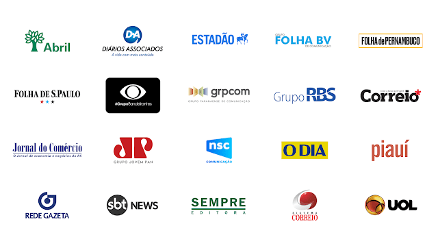 Para entender o Showcase; o novo programa de licenciamento do Google News 3 Veículos selecionados para o Google News Showcase; Abril, Diários Associados, Estadão, Grupo Folha BV, Folha de Pernambuco, Folha de S.Paulo, Grupo Bandeirantes, Grupo Paranaense de Comunicação, Grupo RBS, Correio da Bahia, Jornal do Comércio-RS, Jovem Pan, NSC Comunicação, O Dia, Piauí, Rede Gazeta-ES, SBT News, Sempre Editora, Sistema Correio-PB e UOL. Fim da descrição.