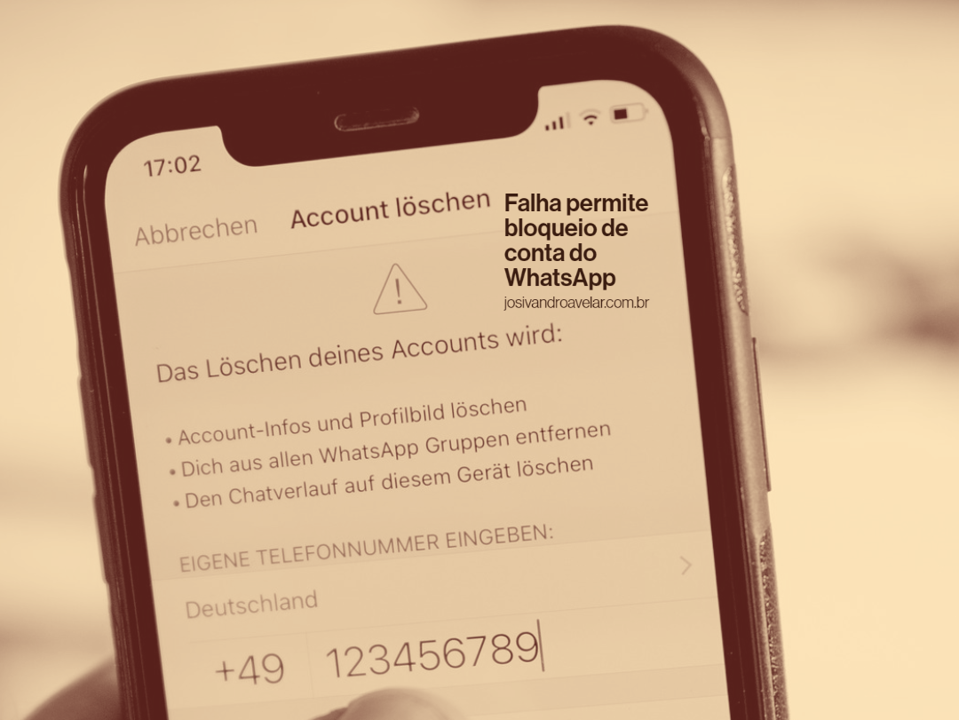 Falha permite bloqueio de conta do WhatsApp
