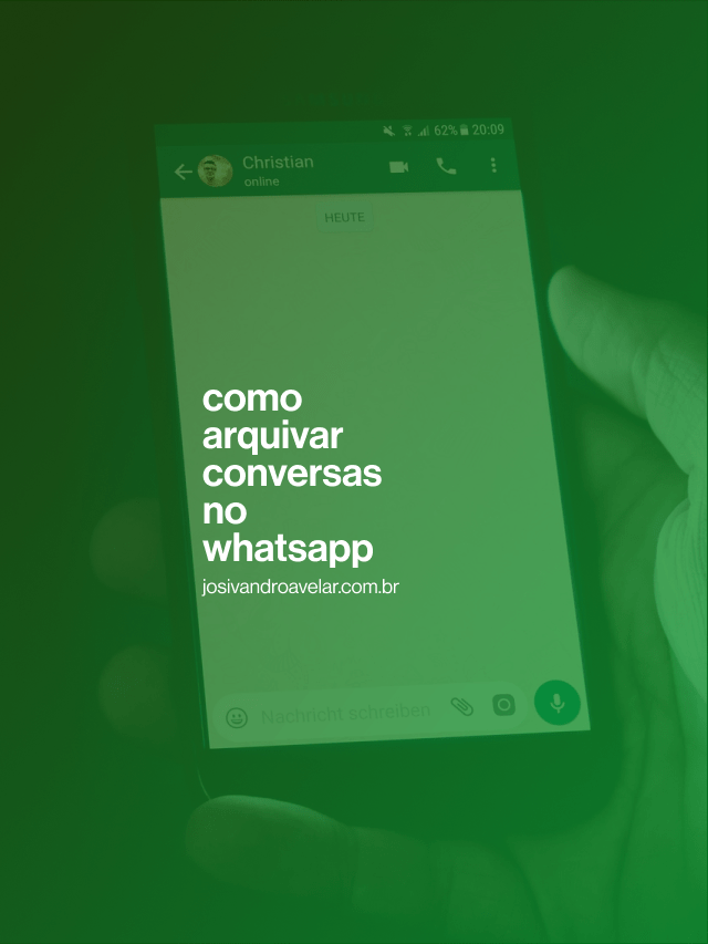 Como arquivar conversas no WhatsApp