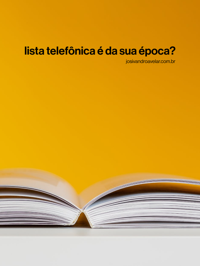 Lista Telefônica é da sua época?