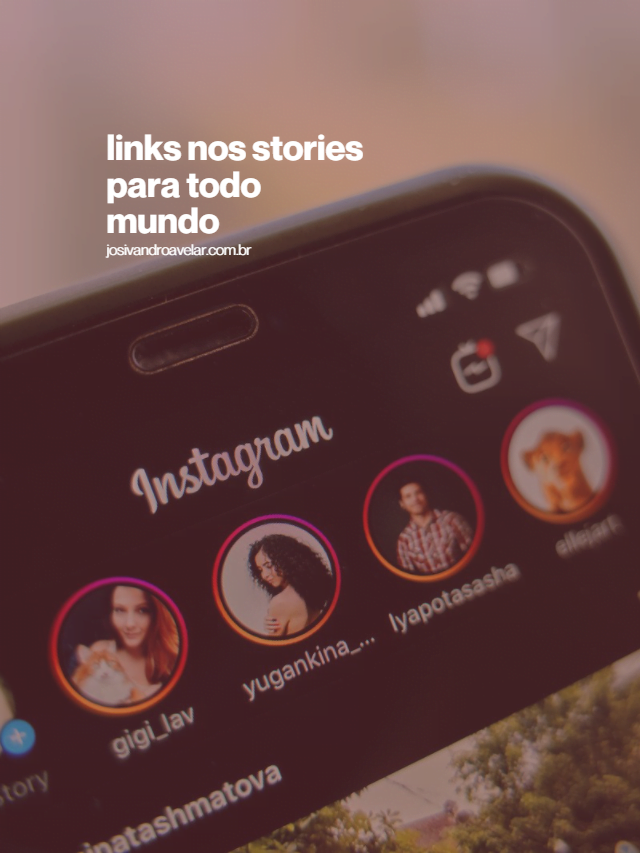 Como postar links nos stories do Instagram