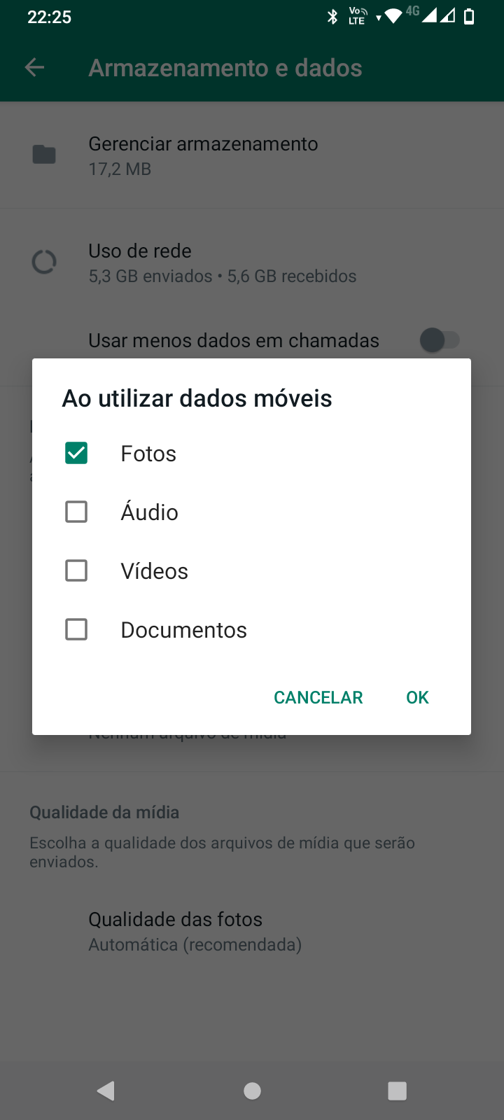 Como configurar o download automático de mídias no WhatsApp 3 Configur