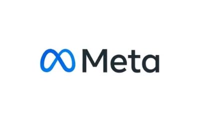 Me metendo no metaverso 1 Marca da Meta, novo nome da holding do Facebook. A letra M estilizada representa o infinito. Fim da descrição.