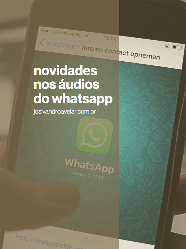 Novidades para os áudios do WhatsApp