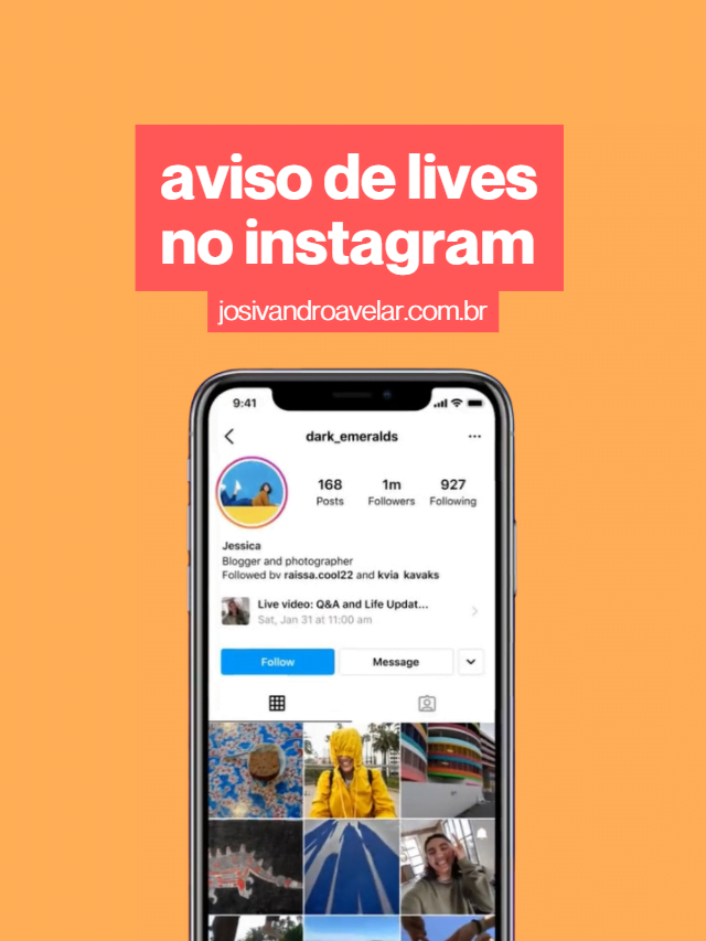 Instagram traz aviso para lives nos perfis