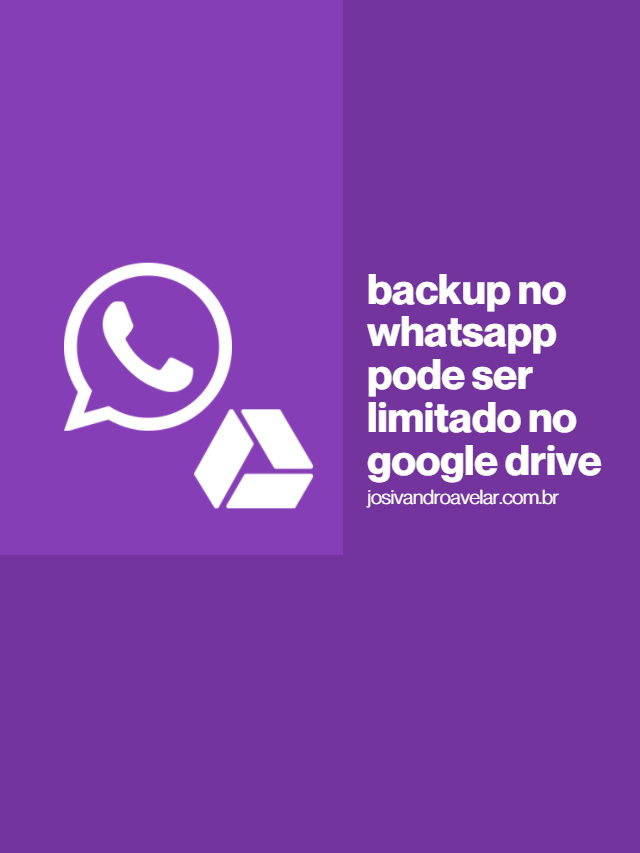 Backup no WhatsApp pode ser limitado no Google Drive