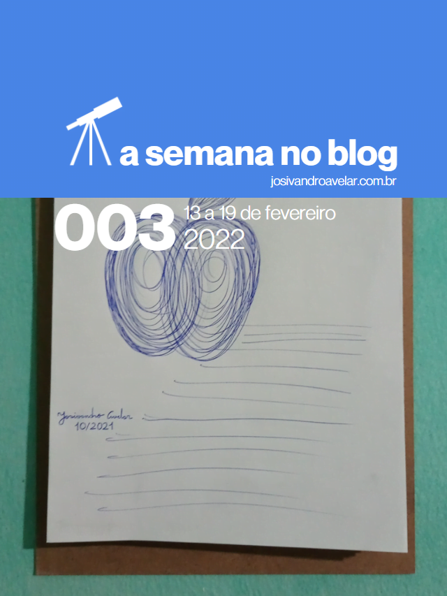 A semana no blog- 13 a 19 de fevereiro de 2022