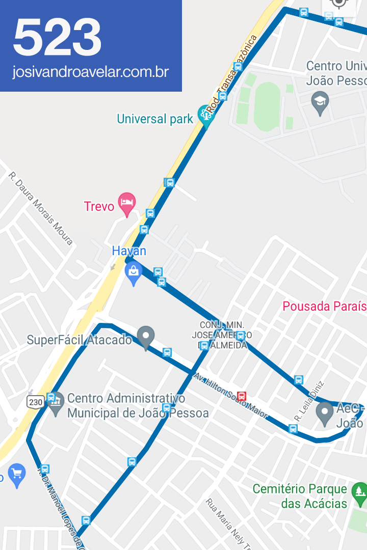 Porque sua linha demora: edição Viaduto do Cristo 1 Itinerário 523 no José Américo.