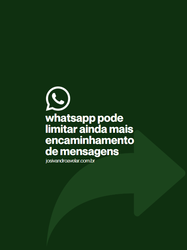 WhatsApp testa limitar encaminhamento de mensagens