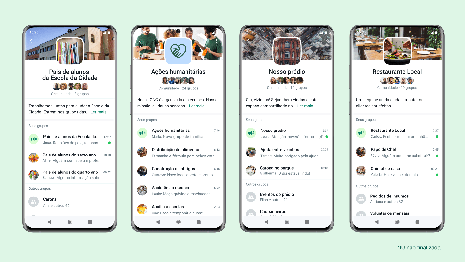 WhatsApp anuncia comunidades, um grande grupo de vários grupos 1 comunidades do whatsapp 001