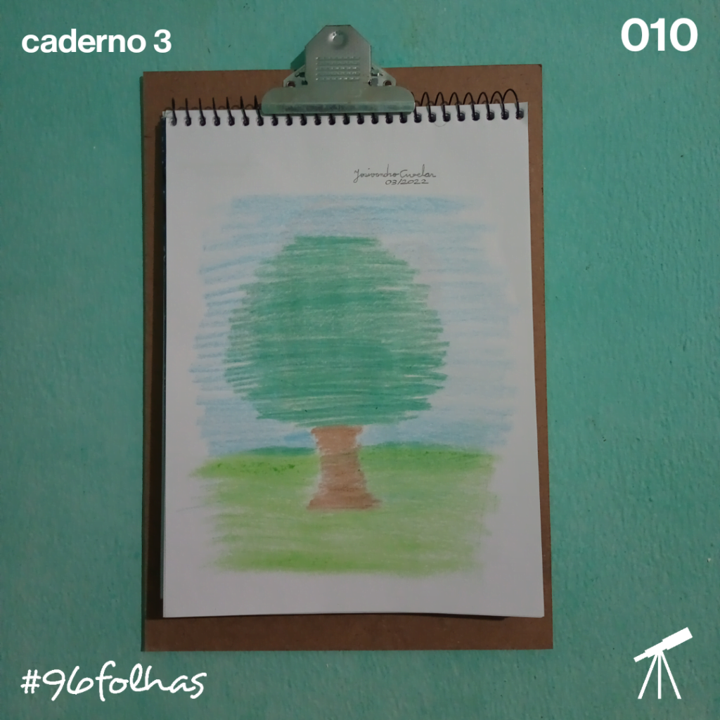 #96folhas- Na sombra de uma árvore 1 Na sombra de uma árvore, encontro meu refúgio.