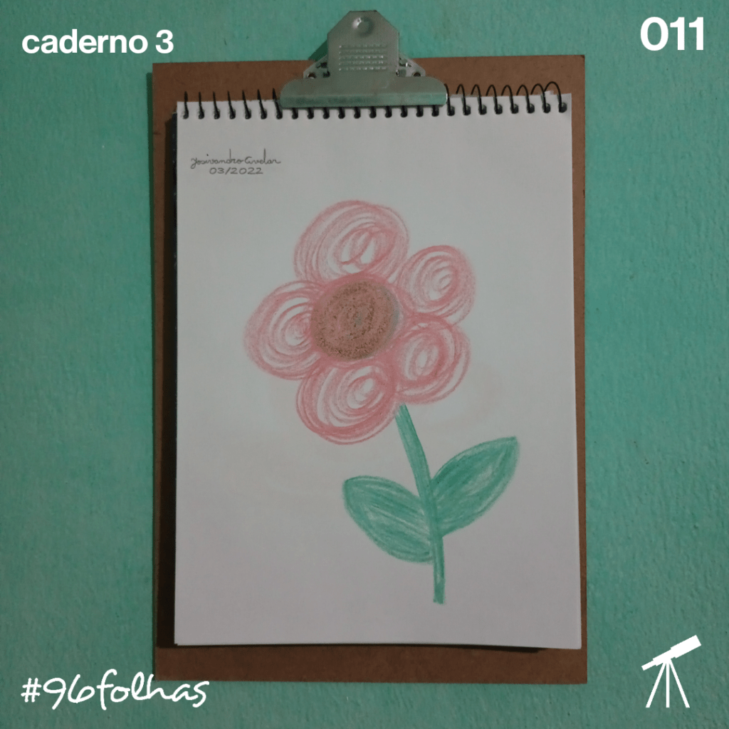 #96folhas- A flor 1 Uma flor. Mas não qualquer flor.