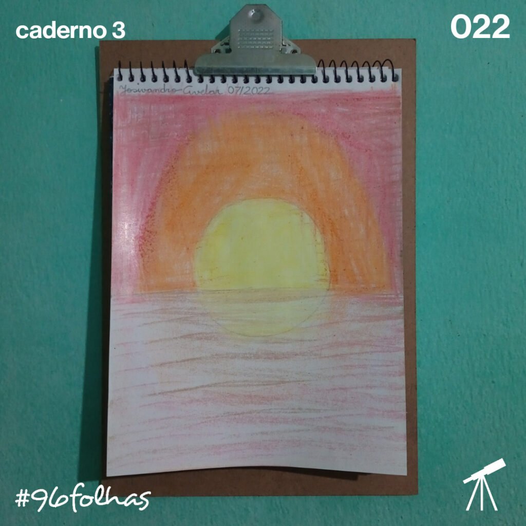 #96folhas- O colorido do nascer do Sol 1 Contemplando o colorido do nascer do Sol.