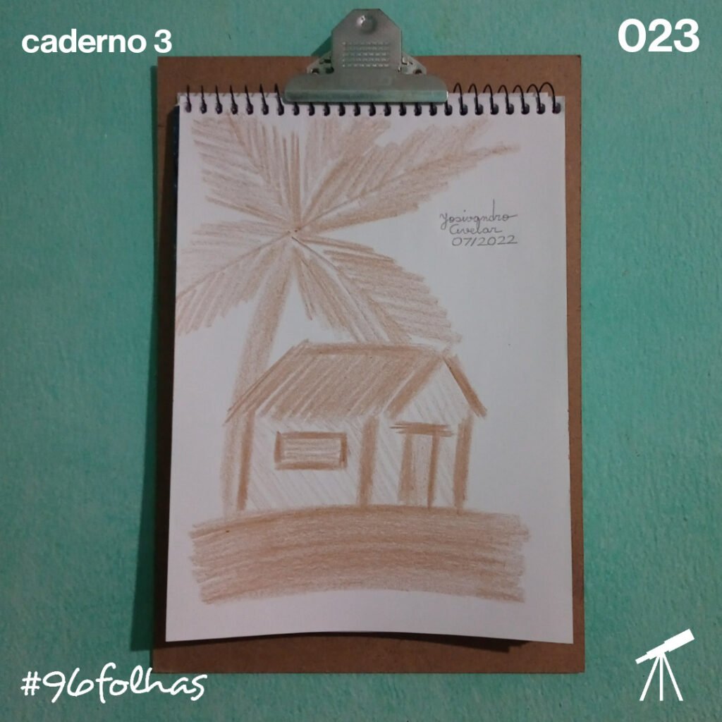 #96folhas- Uma casinha perdida 1 E no infinito da imaginação, encontrei uma casinha perdida.